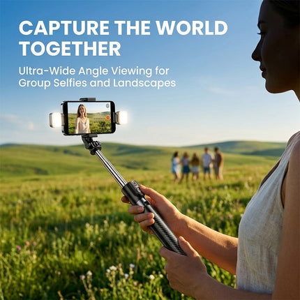Selfie Stick Tripod with Wireless Remote, Tall Aluminum Phone Stand for Filming – image 15