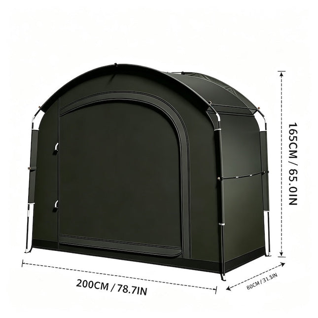 Portable Shed, Waterproof Bike Shed for Motorcycle and Lawn Mower, Garden Storage Tent, Outdoor Toy Storage_01