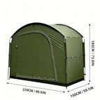Green-220×150×185 cm/86.61×59.06×72.83 in