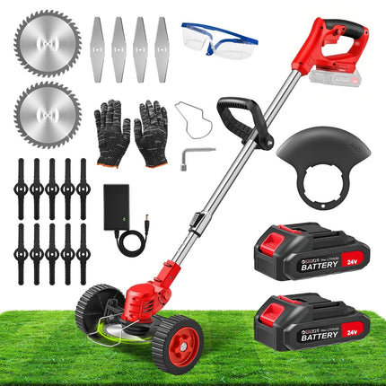 Cordless Weed Eater with Blades, Battery Powered String Trimmer – image 9