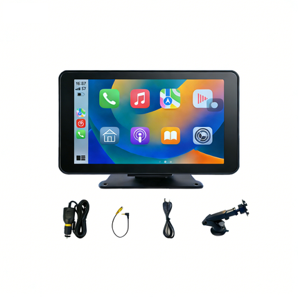 Car Stereo with Wireless CarPlay and Android Auto, Portable CarPlay Screen with Backup Camera, Car Radio with Bluetooth