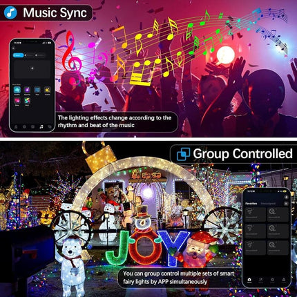 Smart Christmas Lights with App Control, Color Changing Christmas Tree Lights – image 5