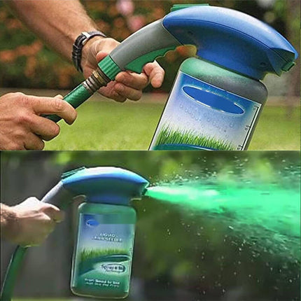 Spray on Grass Seed for Lawn Overseeding, Liquid Grass Seed with Garden Hose Sprayer – image 12