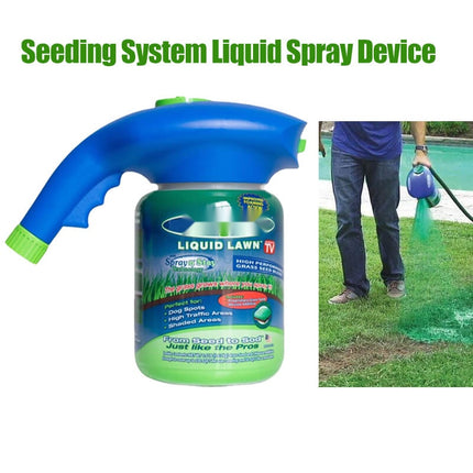 Spray on Grass Seed for Lawn Overseeding, Liquid Grass Seed with Garden Hose Sprayer – image 4