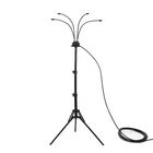 Patio Misting System, Portable Patio Mister with Adjustable Tripod Stand, Outdoor Water Mister for Garden Hose Cooling