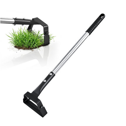 Garden Hoes, Mini Stirrup Hoe for Weeding with Stainless Steel Blade, Hula Hoe Garden Weeding Tool for Raised Beds