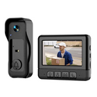 Doorbell Camera with Indoor Screen, Wireless Doorbell with Camera and Night Vision, Battery Powered Video Doorbell
