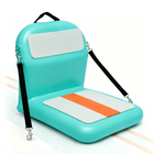 Inflatable Kayak Seat with Backrest, Paddle Board Seat with Lumbar Support for Canoe, Kayak Accessories with Pocket