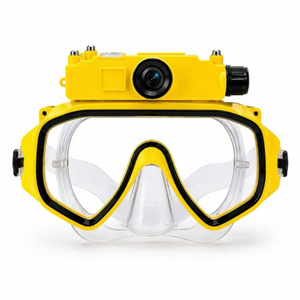 Snorkel Mask with Camera, Diving Mask with 2K 1080P Underwater Camera and Wide Angle Lens, Snorkeling Gear for Swimming