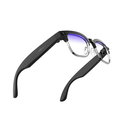 Smart Glasses with Camera, AI Glasses with Real Time Translation, Blue Light Glasses, Smart Eyewear for Recording