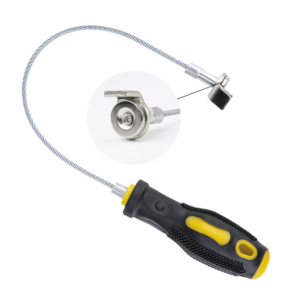 Magnetic Oil Drain Plug Remover Tool, Oil Change Tool for Cars, Flexible Magnetic Pickup Tool with 14 Inch Shaft