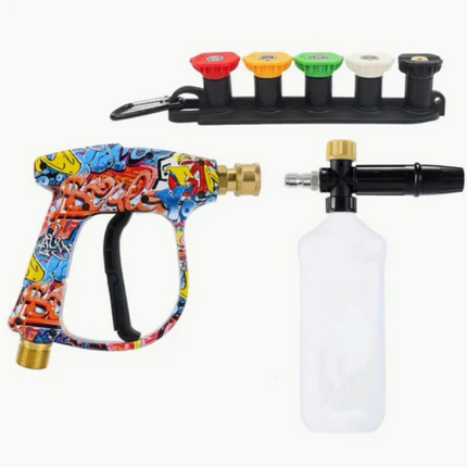 Pressure Washer Foam Cannon with 5 Spray Nozzles, Foam Sprayer for Car Washing, Pressure Washer Wand with Quick Connect