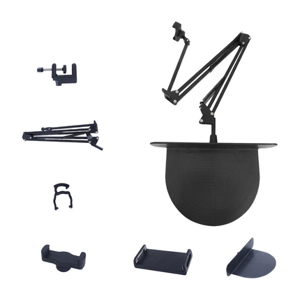 Phone Holder for Bed, Bed Phone Mount for Headboard Gap, Overhead Tablet Stand for Bed Viewing