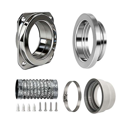 Magnetic Dryer Vent Connector Kit, Dryer Exhaust Hose with Clamps, Dryer Vent Kit for 0 to 8 Inch Offset