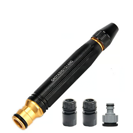 High Pressure Hose Nozzle, Garden Hose Spray Nozzle with Adjustable Patterns, Aluminum Hose Sprayer for Plants