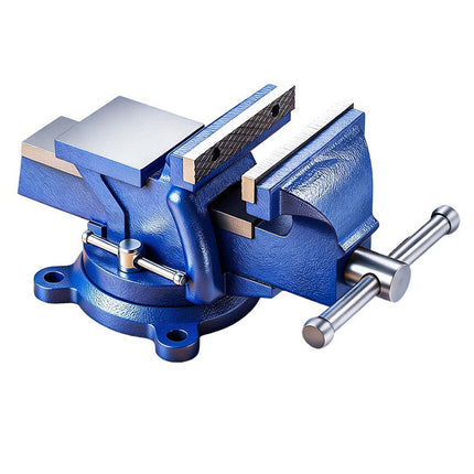Heavy Duty Bench Vise with Anvil, 360 Degree Swivel Base Workbench Vise, Bench Vice, Vise Clamp 4 Inch and 5 Inch