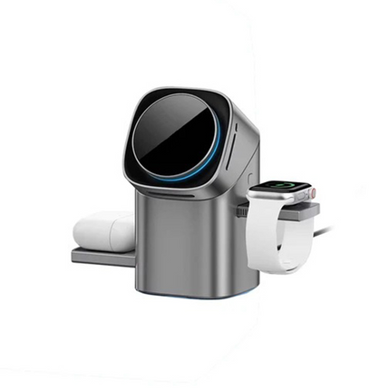 3 in 1 Charging Station, Magnetic Wireless Charger for iPhone and Watch, Wireless Charging Station with Cooling Fan