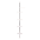 Wall Shelf for Bathroom, Shower Caddy with Hooks, Bathroom Storage Shelf, No Drill Shower Shelf Stainless Steel