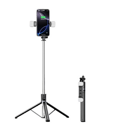 Selfie Stick Tripod with Wireless Remote, Extendable Phone Tripod Stand, Tall Aluminum Phone Stand for Filming