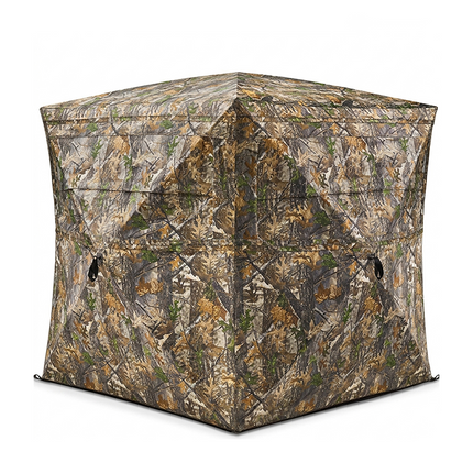 See Through Ground Hunting Blinds, Pop Up Hunting Blind for Turkey Hunting, Portable Ground Blind with Carry Bag