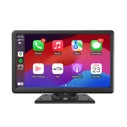 Wireless CarPlay Screen, Portable Apple CarPlay Screen for Android Auto, 7 Inch Car Touch Screen with Bluetooth and AUX
