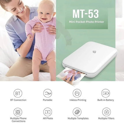 Mini Photo Printer for iPhone and Android, Inkless Phone Photo Printer – image 5