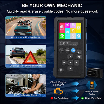 OBD2 Scanner Bluetooth Wireless, Car Code Reader for Check Engine Light