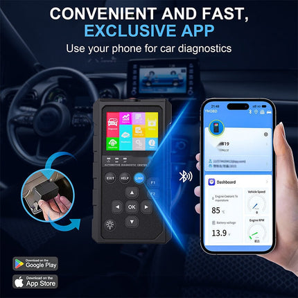 OBD2 Scanner Bluetooth Wireless, Car Diagnostic Tool with IPS Screen – image 6