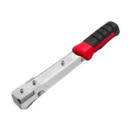 Heavy Duty Hammer Stapler, Manual Hammer Tacker with Rubber Handle, Stapler for Wood, Woodworking Tools