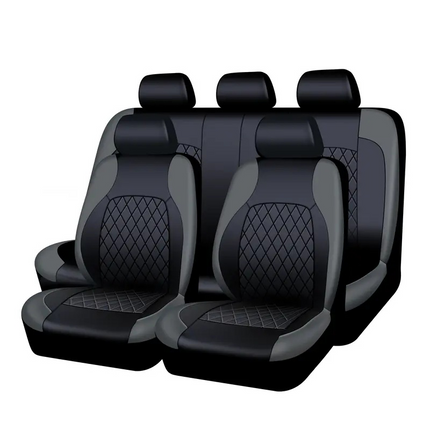 Car Seat Covers Full Set, Waterproof PU Leather Car Seat Covers, Universal Auto Seat Covers for Cars and Trucks