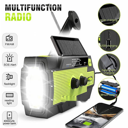 Weather Radio Emergency Solar Hand Crank, Motion Sensor Light – image 9