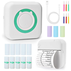 Photo Printer and Thermal Label Printer, Portable Mini Sticker Printer with Bluetooth for Phone and Inkless Labels