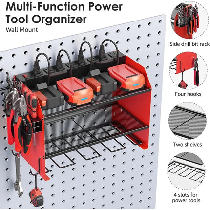 Power Tool Organizer Wall Mount, Garage Storage Shelf for Cordless Tools – image 5