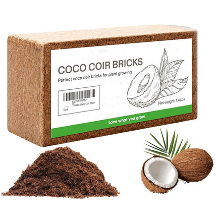 Coconut Coir Bricks for Plants, Coco Coir Brick Seed Starting Mix, Soil Conditioner for Hydroponic Growing Medium