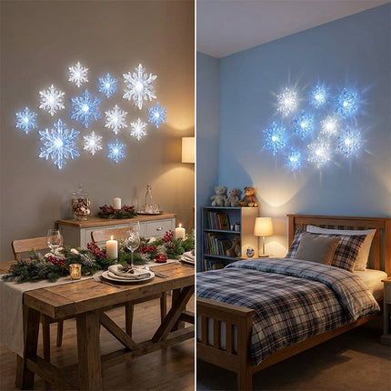 Snowflake Lights, Indoor Christmas Decorations