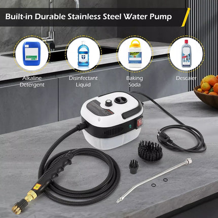 Handheld Steam Cleaner with 3 Brushes, Portable Steam Cleaner for Home and Kitchen – image 9