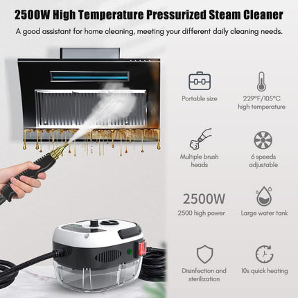 Handheld Steam Cleaner with 3 Brushes, Portable Steam Cleaner for Home and Kitchen – image 13