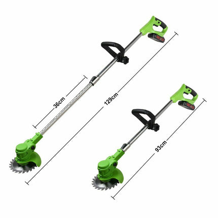 Battery Powered Weed Eater with Blade, Cordless Brush Cutter