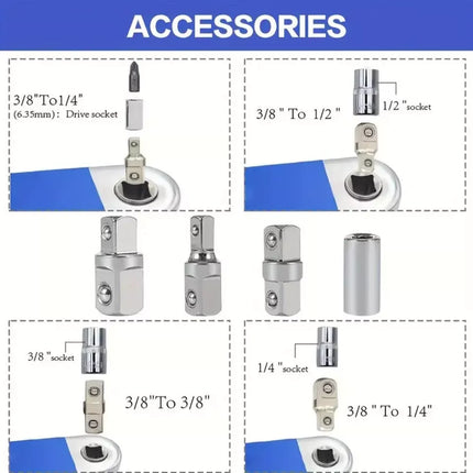 Wrench Extender with Socket Adapter, Socket Extension Wrench for Tight Spaces – image 9