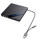 External CD Drive, 8 in 1 USB C DVD Drive with SD Card Reader and USB Hub for Laptop and Mac