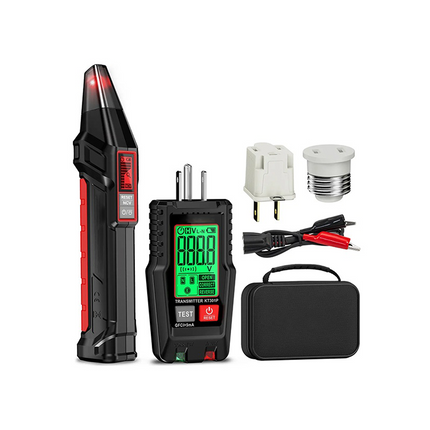 Circuit Breaker Finder Tester Kit, GFCI Outlet Tester with Non Contact Voltage Tester, Electrical Breaker Finder