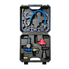 Vacuum Coolant Filler Kit, Coolant Vacuum Refill Tool with Gauge and Adapters, Radiator Bleeder for Cooling System