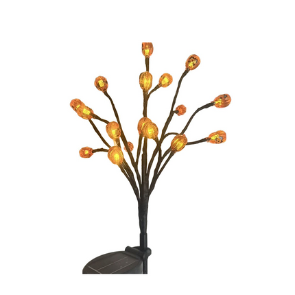 Solar Yard Lights, Solar Pumpkin Lights with 8 Modes, Outdoor Halloween Lights for Halloween Yard Decor