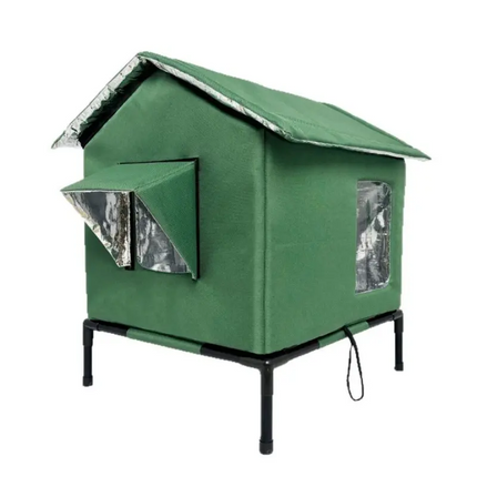 Outdoor Cat House Insulated, Waterproof Cat Shelter for Winter