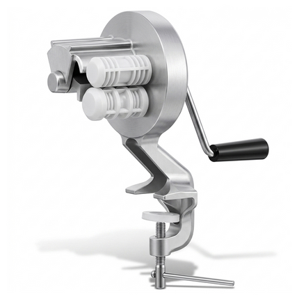 Cavatelli Pasta Maker, Hand Crank Pasta Machine with Table Clamp, Manual Pasta Maker for Homemade Cavatelli