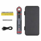 Electric Screwdriver with Pivoting Head, Cordless Screwdriver with 3 Torque Settings, Angle Screwdriver Power Tool