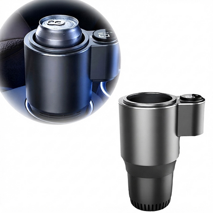 Smart Car Cup Cooler Warmer, Heated and Cooled Cup Holder with LED Display, Car Coffee Warmer for Road Trips