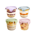 Glass Food Storage Bowl Set with Lids, Glass Food Storage Containers, Meal Prep Containers, Microwave Safe Containers
