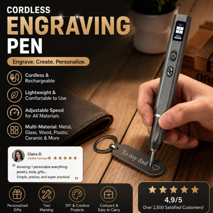 Engraving Pen Rechargeable, 2-Speed Engraver – image 4