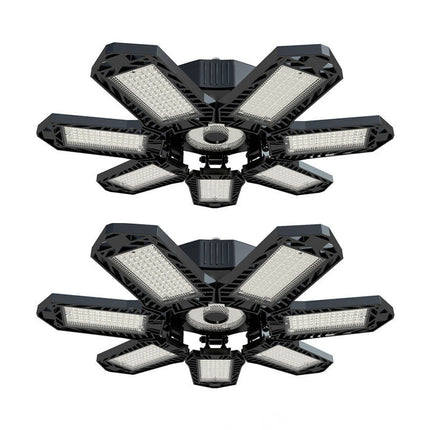 LED Shop Lights, Deformable LED Garage Light with 7 Adjustable Panels